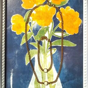 Elegant Gold Necklace and Bracelet and Ring Set